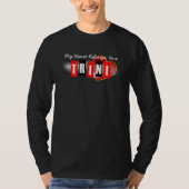 Mijn hart behoort tot een Trini (of jouw tekst) T-shirt (Voorkant)