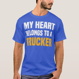 Mijn hart behoort tot een Trucker Monster Truck Ra T-shirt