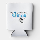 Mijn hart behoort tot een verzender blikjeskoeler (Voorkant)