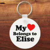 Mijn hart behoort tot Elise Sleutelhanger (Voorkant)