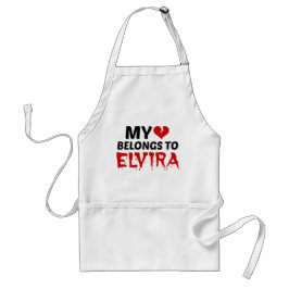 Mijn hart behoort tot Elvira Standaard Schort