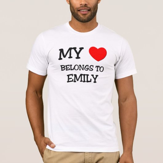 Mijn hart behoort tot EMILY T-shirt (Voorkant)