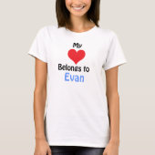 Mijn hart behoort tot Evan T-shirt (Voorkant)