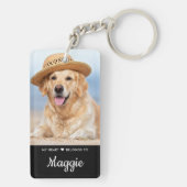 Mijn hart behoort tot gepersonaliseerde foto's van sleutelhanger (achterkant)