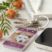 Mijn hart behoort tot gepersonaliseerde foto's van sleutelhanger (Voorkant Rechts)