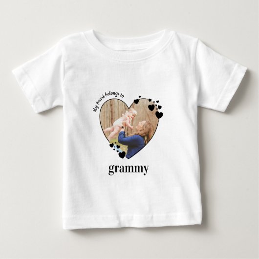 Mijn hart behoort tot Grammy's personaliseer Baby  (Voorkant)