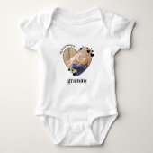 Mijn hart behoort tot Grammy's personaliseer Baby  Romper (Voorkant)