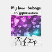 Mijn hart behoort tot Gymnastics Fleece Blanket Deken (Voorkant)