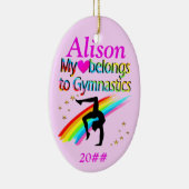 MIJN HART BEHOORT TOT GYMNASTIEK CUSTOM ORNAMENT (Rechts)