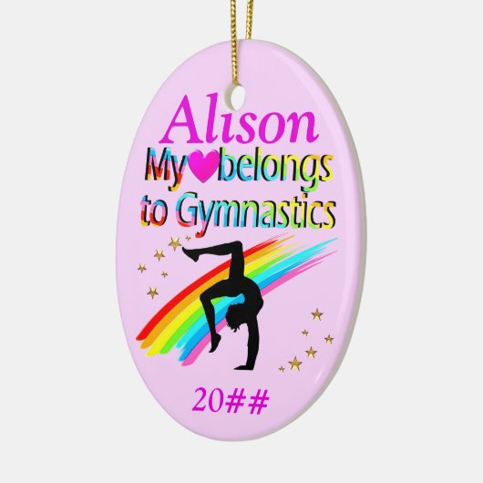 MIJN HART BEHOORT TOT GYMNASTIEK CUSTOM ORNAMENT (Links)