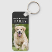 Mijn hart behoort tot het Hondenliefhebber van de  Sleutelhanger (Achterkant)