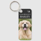 Mijn hart behoort tot het Hondenliefhebber van de  Sleutelhanger (Voorkant)