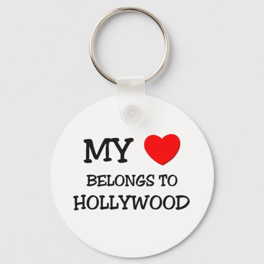 Mijn hart behoort tot HOLLYWOOD Sleutelhanger (Voorkant)