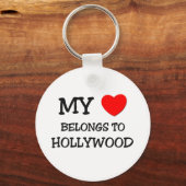 Mijn hart behoort tot HOLLYWOOD Sleutelhanger (Voorkant)