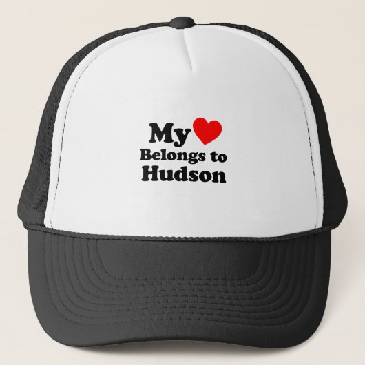 Mijn hart behoort tot Hudson Trucker Pet (Voorkant)