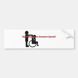 Mijn hart behoort tot iemand speciaal bumpersticker