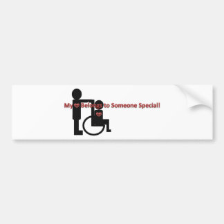 Mijn hart behoort tot iemand speciaal bumpersticker