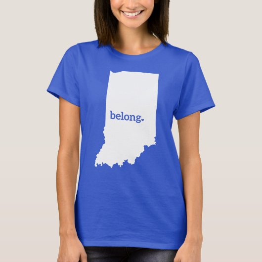 Mijn hart behoort tot Indiana T-shirt (Voorkant)