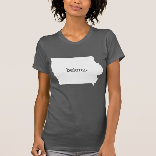 Mijn hart behoort tot Iowa T-shirt (Voorkant)