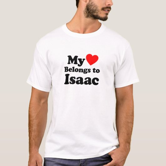 Mijn hart behoort tot Isaac T-shirt (Voorkant)