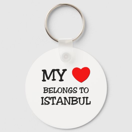 Mijn hart behoort tot ISTANBUL Sleutelhanger (Voorkant)
