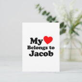Mijn hart behoort tot Jacob Briefkaart (Staand voorkant)