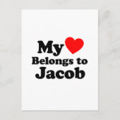 Mijn hart behoort tot Jacob Briefkaart (Voorkant)