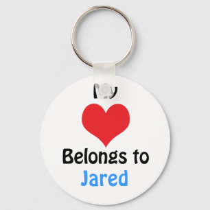 Mijn hart behoort tot Jared Sleutelhanger