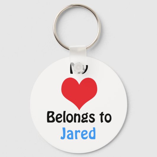 Mijn hart behoort tot Jared Sleutelhanger (Voorkant)