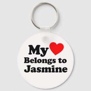 Mijn hart behoort tot Jasmine Sleutelhanger