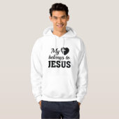 Mijn hart behoort tot Jezus Hoodie (Voorkant volledig)