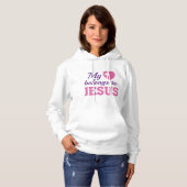 Mijn hart behoort tot Jezus Hoodie (Voorkant volledig)