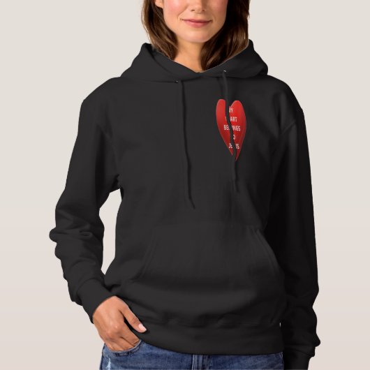 Mijn hart behoort tot Jezus Hoodie (Voorkant)