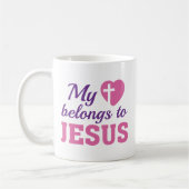 Mijn hart behoort tot Jezus Koffiemok (Links)