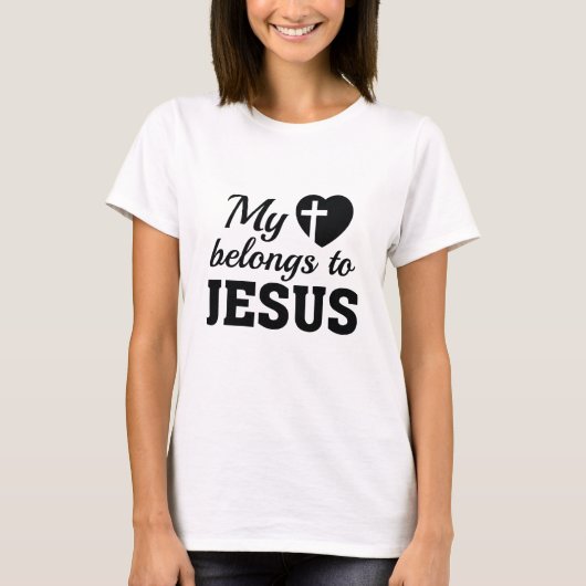 Mijn hart behoort tot Jezus T-shirt (Voorkant)