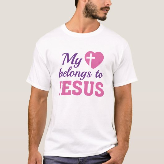 Mijn hart behoort tot Jezus T-shirt (Voorkant)