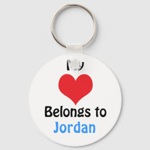 Mijn hart behoort tot Jordanië Sleutelhanger