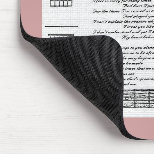 Mijn hart behoort tot jou muismat (Hoek)