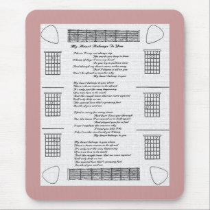 Mijn hart behoort tot jou muismat