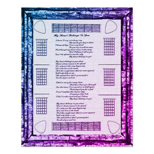 Mijn hart behoort tot jou poster (Voorkant)