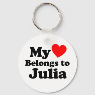 Mijn hart behoort tot Julia Sleutelhanger