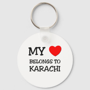 Mijn hart behoort tot KARACHI Sleutelhanger