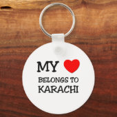 Mijn hart behoort tot KARACHI Sleutelhanger (Voorkant)