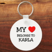Mijn hart behoort tot KARLA Sleutelhanger (Voorkant)