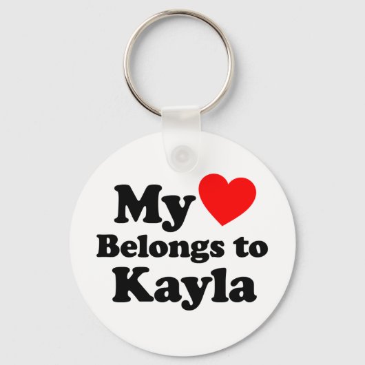 Mijn hart behoort tot Kayla Sleutelhanger (Voorkant)