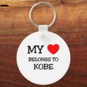 Mijn hart behoort tot Kobe Sleutelhanger (Voorkant)