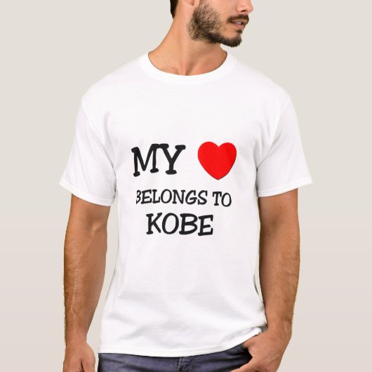 Mijn hart behoort tot Kobe T-shirt (Voorkant)