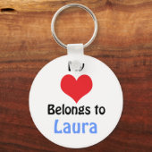 Mijn hart behoort tot Laura Sleutelhanger (Voorkant)