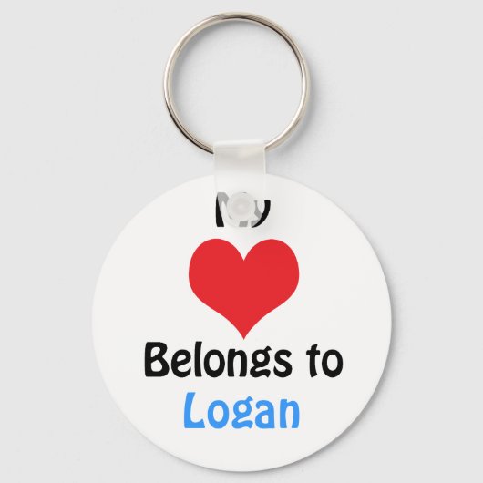 Mijn hart behoort tot Logan Sleutelhanger (Voorkant)