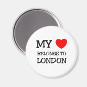 Mijn hart behoort tot Londen Magneet (Voorkant / Achterkant)